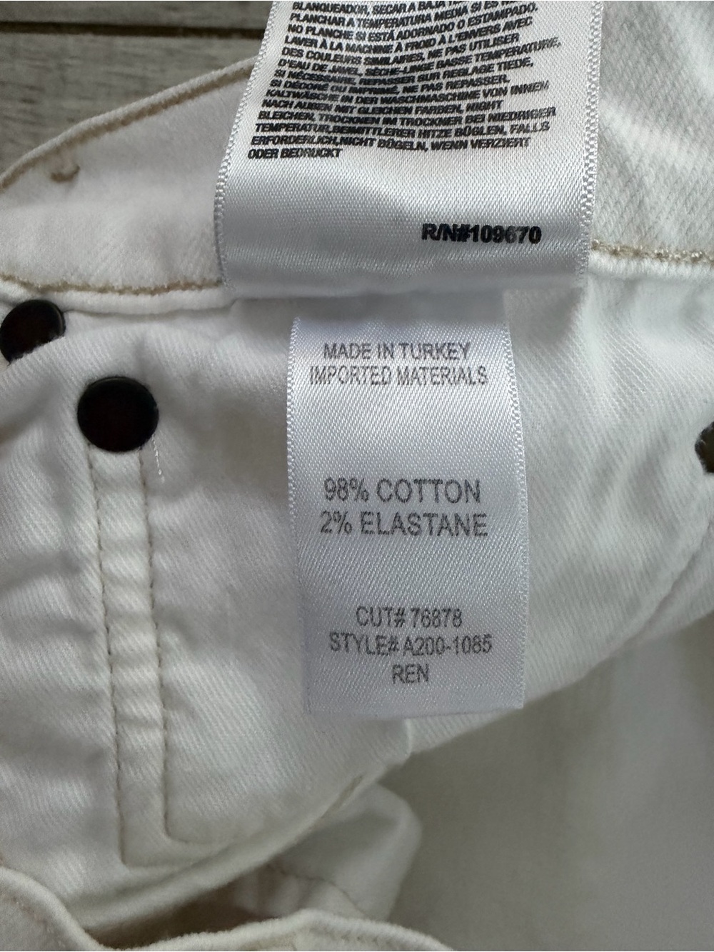 AGOLDE Ren High Rise Wide Leg Jeans White Denim Size 29 NWOT - Picture 9 of 11